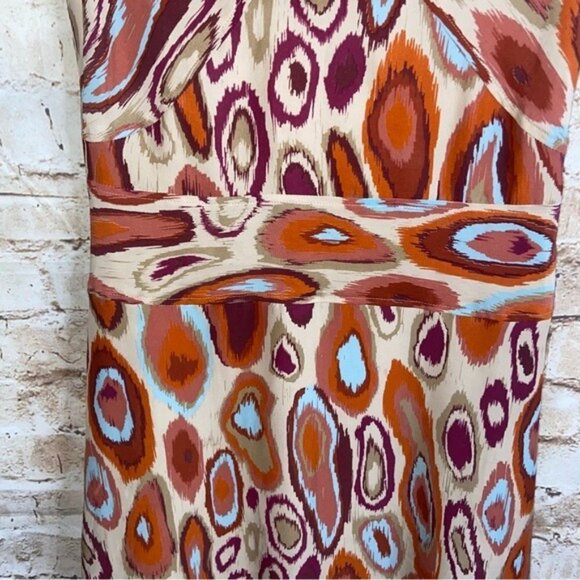 Cacherel Silk Sleeveless Ikat Print Dress - Picture 3 of 8